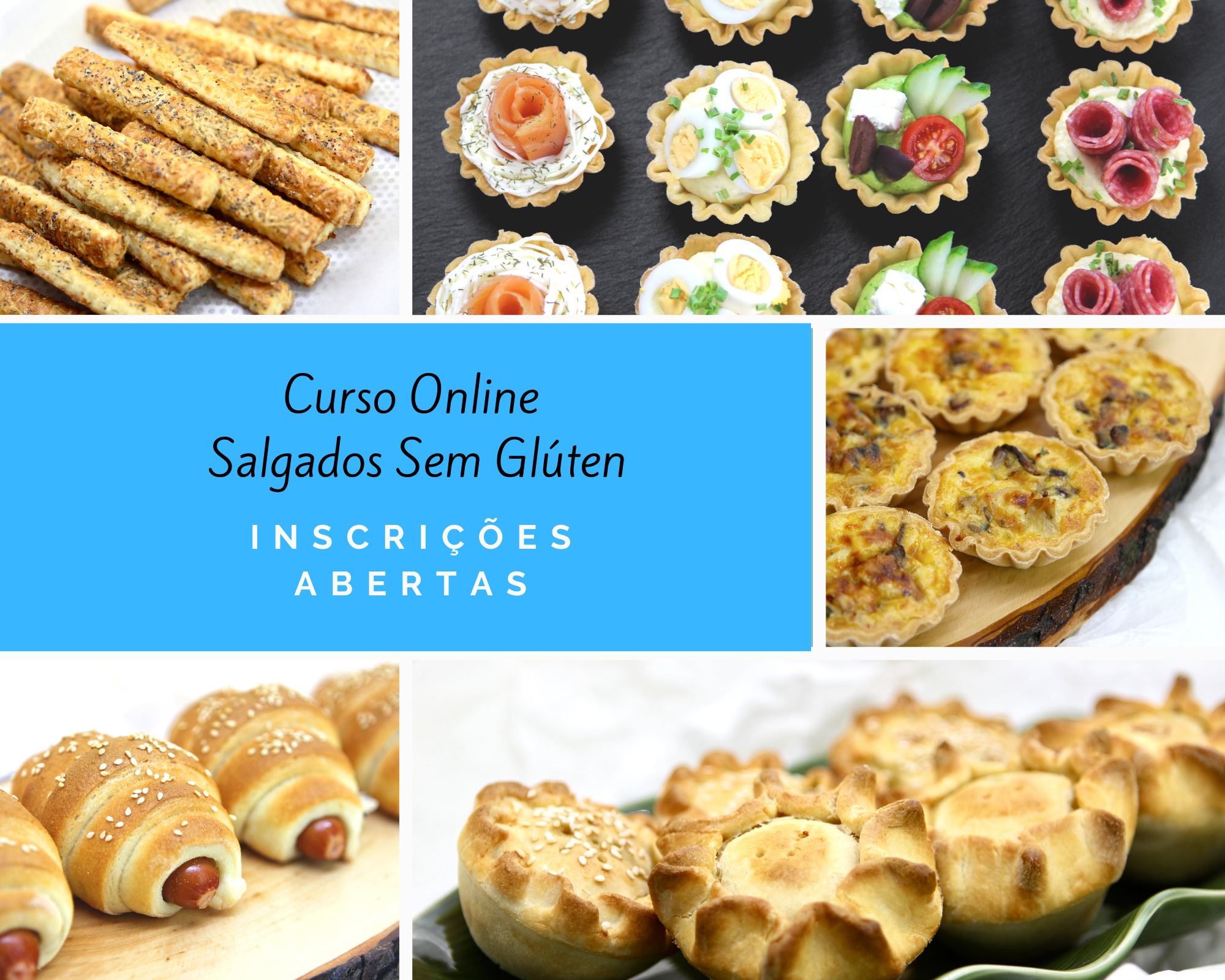 CURSO ONLINE de Salgados Sem Glúten